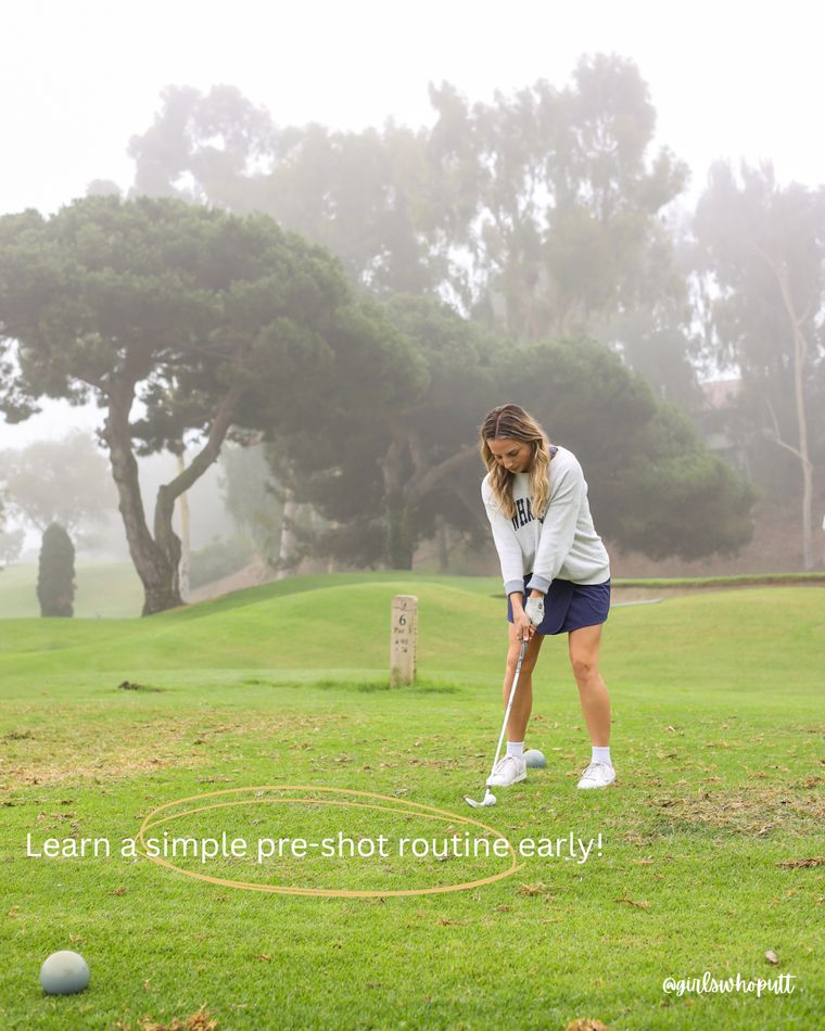 Learn a simple pre-shot routine early.